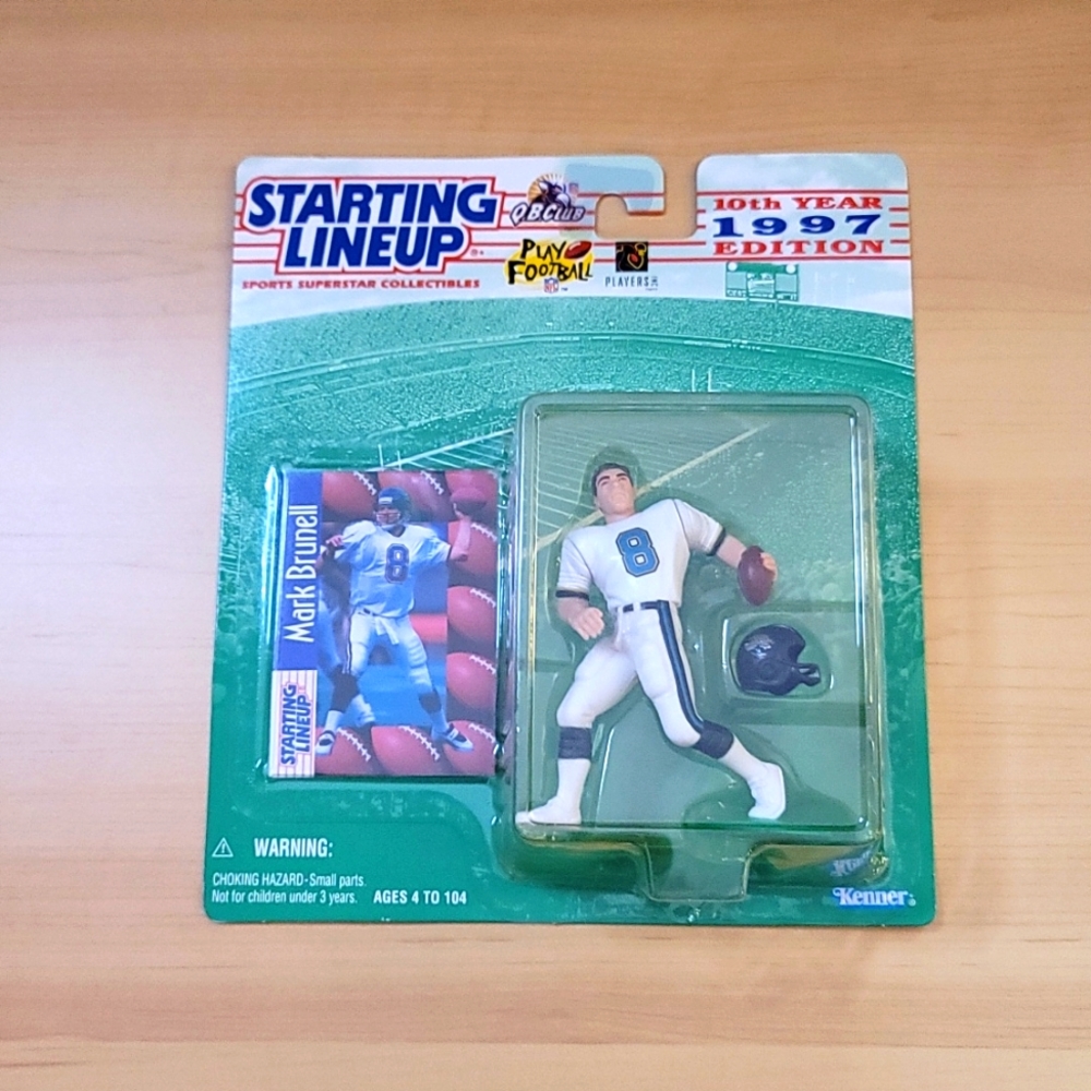NFL MARK BRUNELL STARTING LINEUP FOOTBALL BRAND NEW 10th Year 1997 Edition